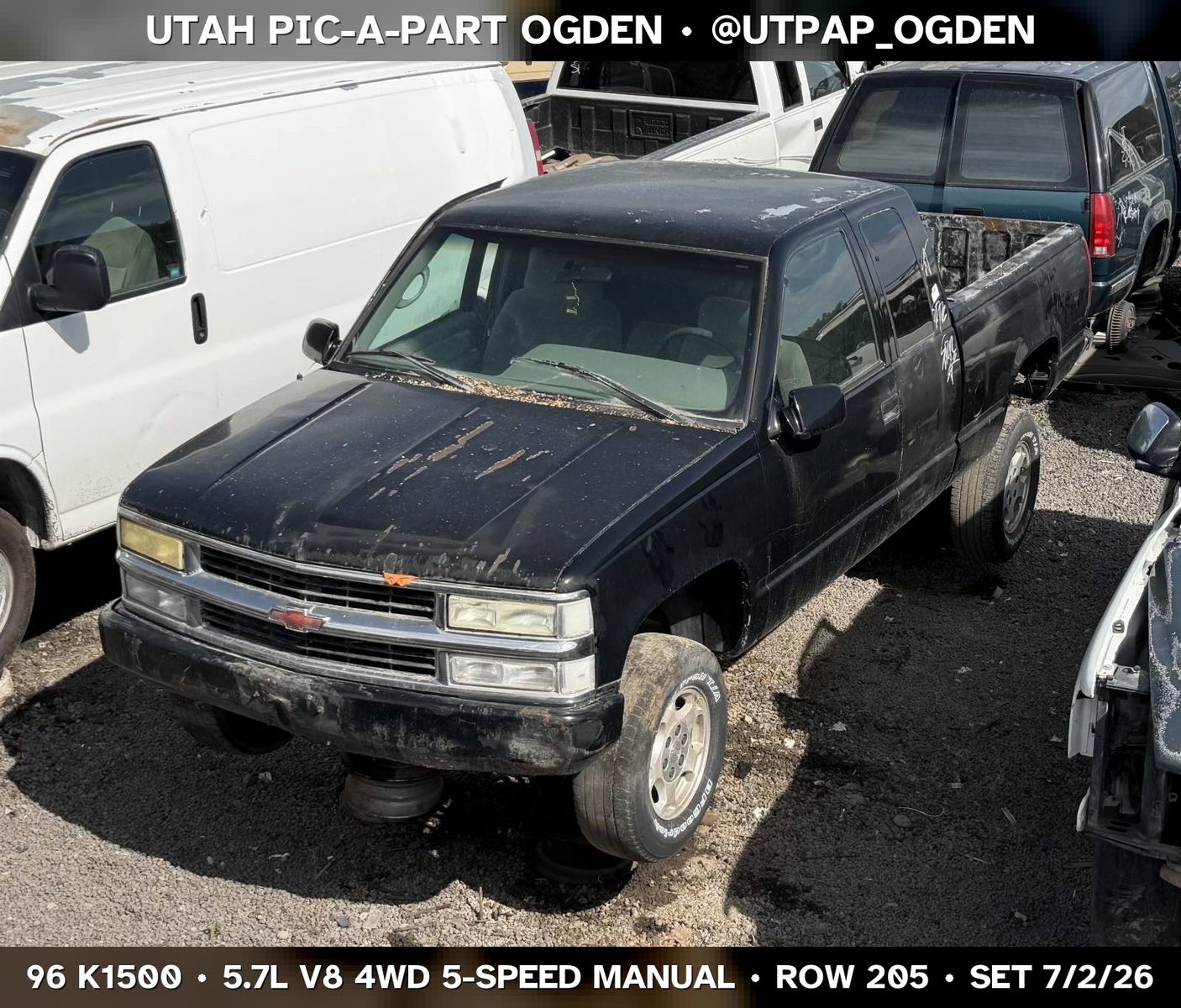 1996 Chevrolet K1500 Parts - UTPAP Ogden