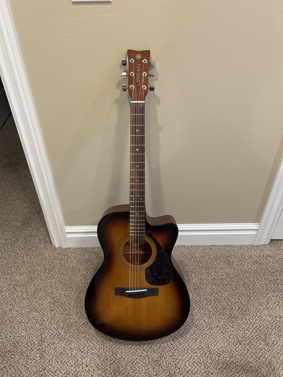 Yamaha Urban Series Acoustic Guitar - Sunburst Finish, Great for Beginners