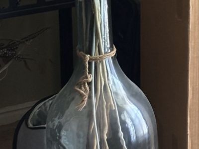 40 inch glass vase