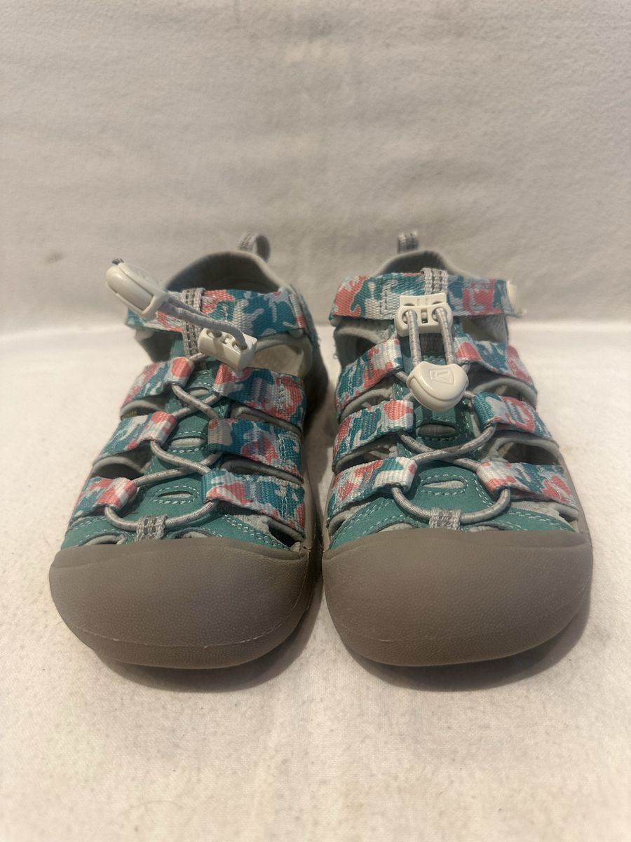 Keen toddler size 13 teal/pink/white washable, hiking sandals