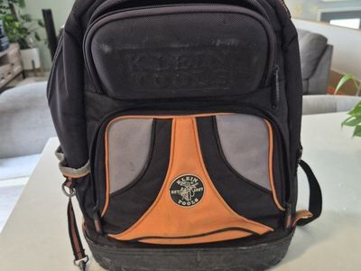 Klein Tools Tradesman Pro Tool Bag Backpack Black Orange