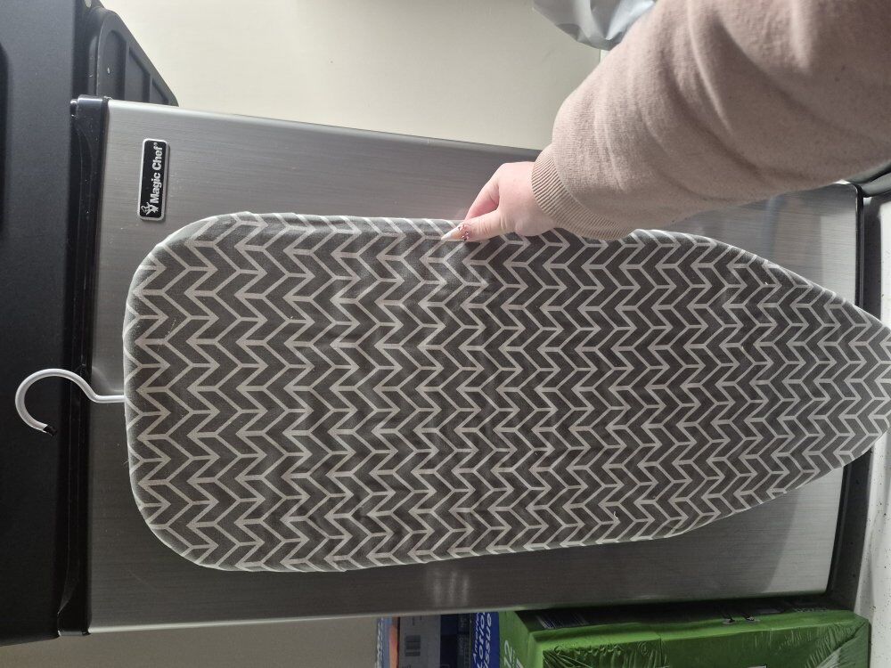 Clothing iron and tabletop ironing board - lightly used