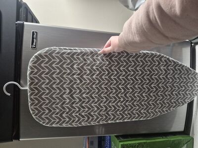 Clothing iron and tabletop ironing board - lightly used