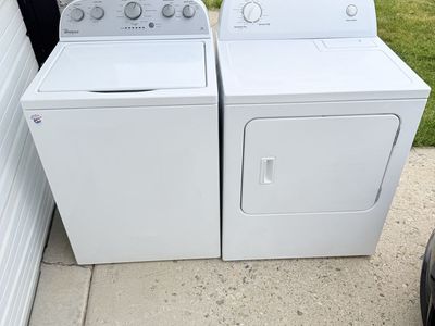 Washer and electric dryer