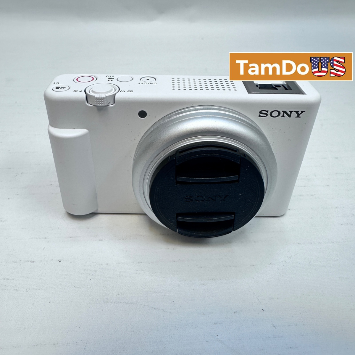Sony ZV-1F Vlog Camera for Content Creators White 20.1MP 4K Video