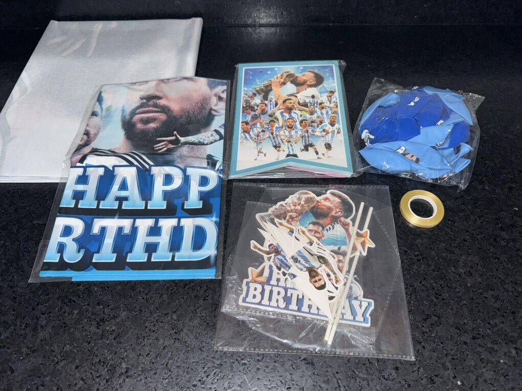 Lionel Messi Birthday Decorations