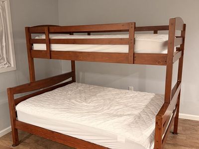 Hardwood Twin and Full bunk bed