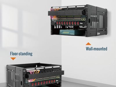 Brand New 4U Wall Mount Network Rack 19" Open Frame Patch Panel Bracket with Adjustable Depth 110lbs Capacity