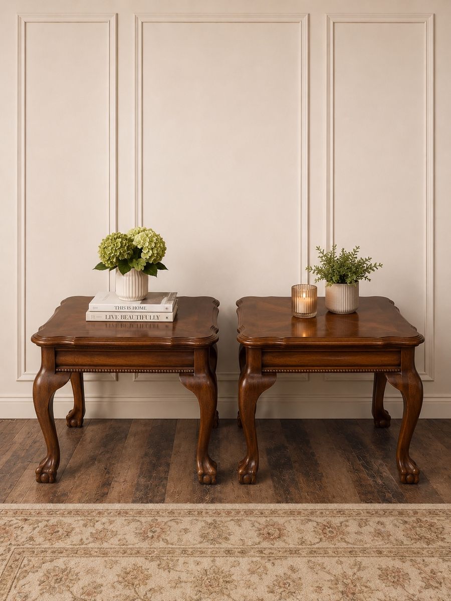 Beautiful Matching Antique Side Tables