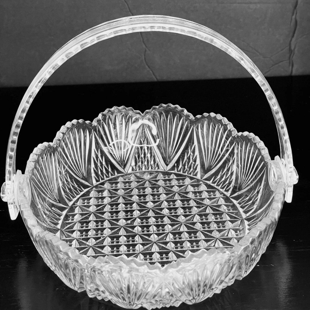 Crystal Glass Basket