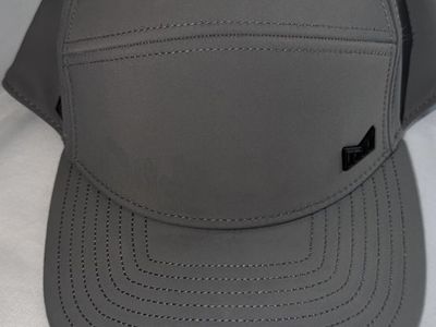 Melin Hydro Grey Hat Odyssey Stacked Anthem Icon Snapback