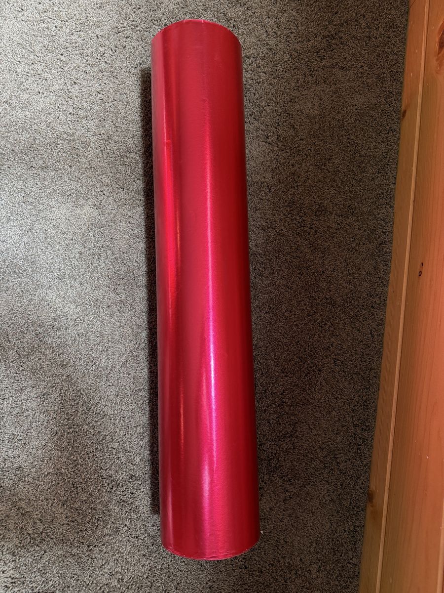 Extra large roll of Red wrapping paper