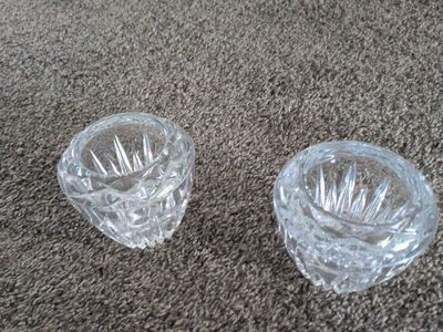 Crystal candle holders