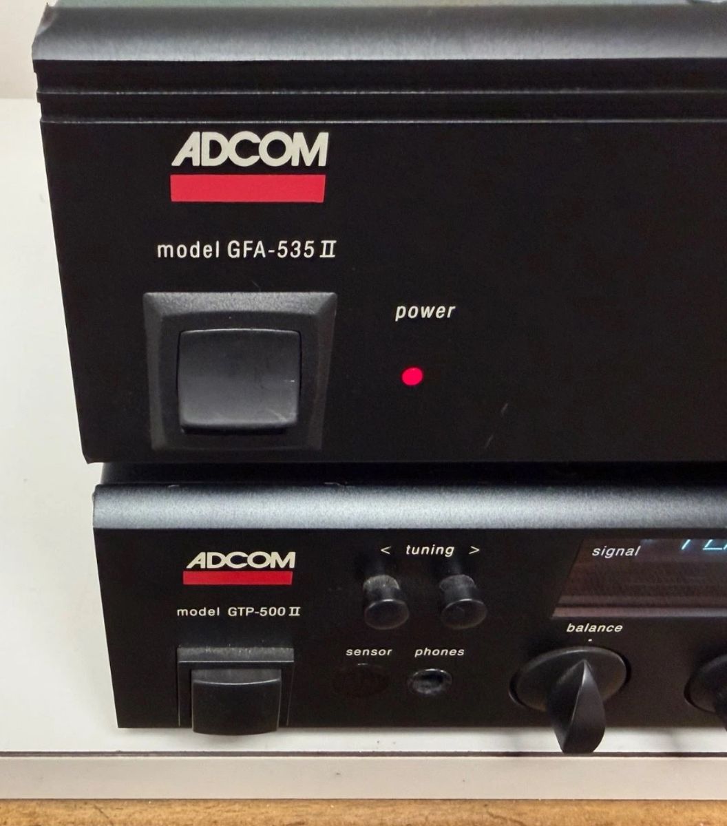 Adcom Amp Preamp Stereo Audio Components