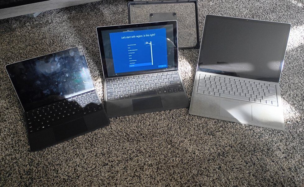 Microsoft computers and tablets