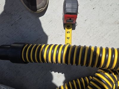 3" x 50' x 2" Inlet Hi Suction Non-Snaging Vaccum Hose