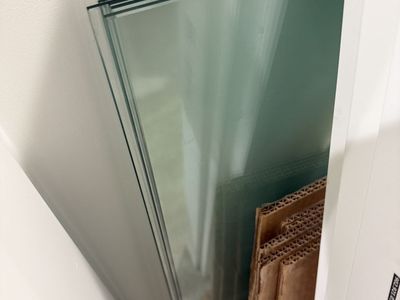 SSWBasics 10"x36"x3/16" Tempered Glass Shelf (Set of 6) & EZYDECOR Wall Brackets (set of 12)