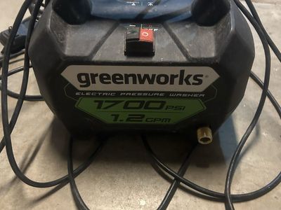 Green works 1700 psi electric pressure wahsher