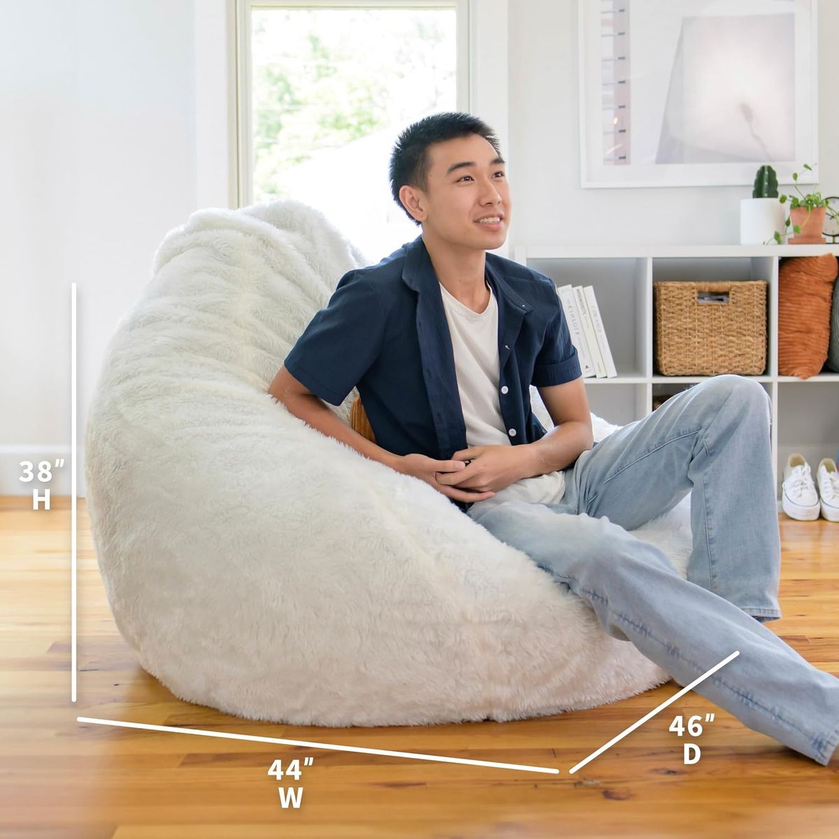 Big Joe Teardrop Memory Foam Bean Bag (Set of Two)