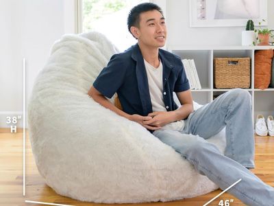 Big Joe Teardrop Memory Foam Bean Bag (Set of Two)