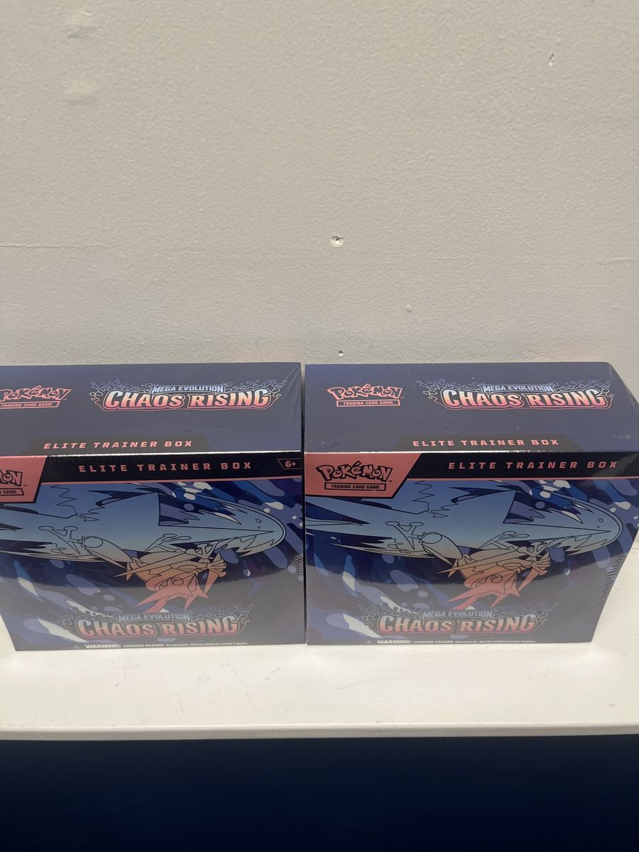 Pokemon TCG Mega Evolution Chaos Rising Elite Trainer Box (2-Pack) - Sealed Trading Card Game
