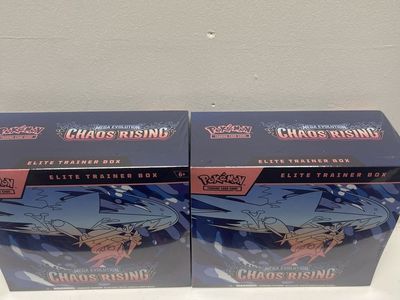 Pokemon TCG Mega Evolution Chaos Rising Elite Trainer Box (2-Pack) - Sealed Trading Card Game