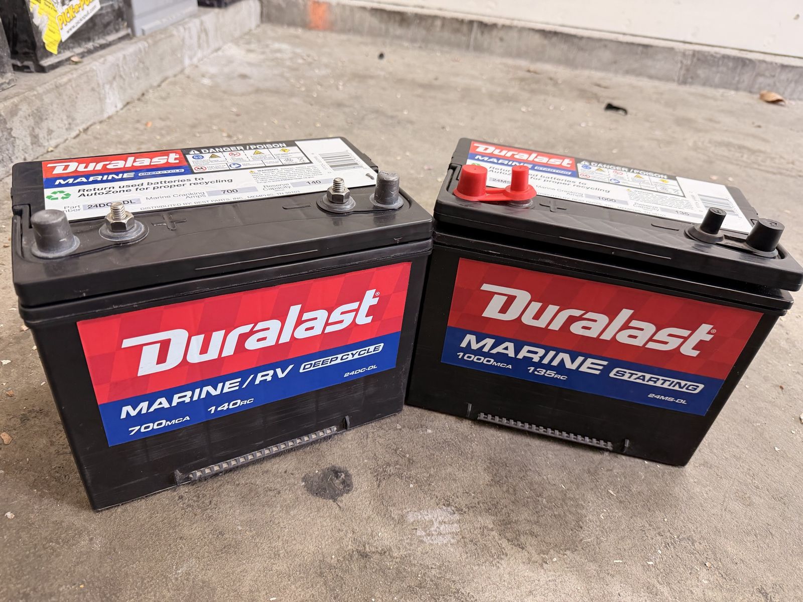 Battery Marine Deep Cycle group 24ms