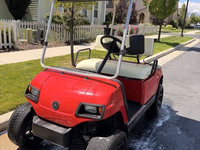2005 Gas Powered Red Yamaha Golf Cart