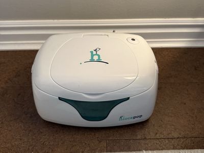 hiccapop Wipe Warmer and Baby Wipe Dispenser - White with Built-in Nightlight