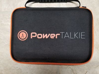 PowerTALKIE P161 2-Way Radios Walkie Talkies Bluetooth with Carry Case, Orange (2-Pack) Android or Iphone compatible.