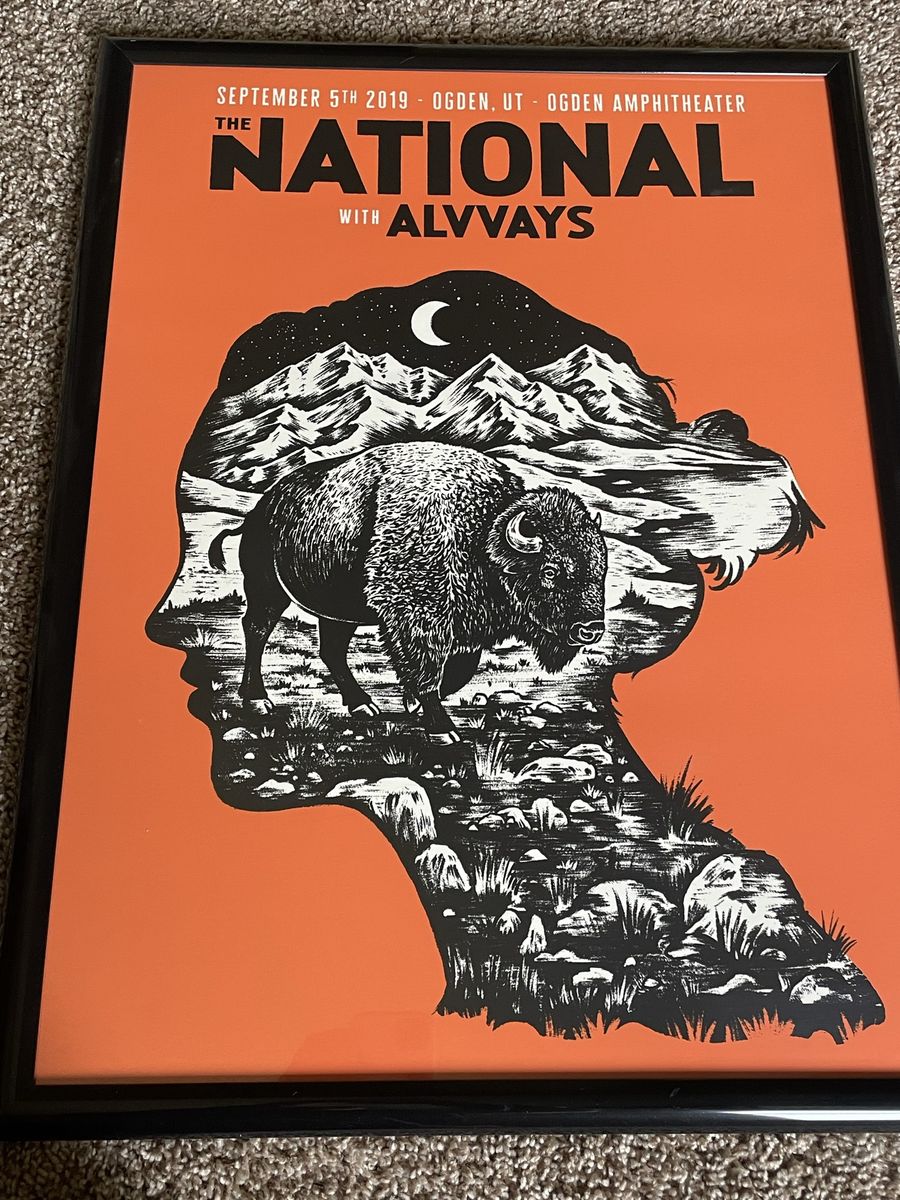 The National And Alvvays Concert Poster