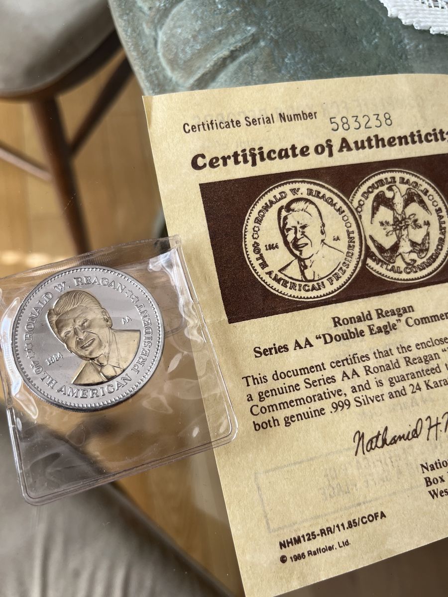 Coin Collection; American Presidents, Reagan