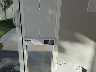 Aiday Automatic Sliding Glass Door Pet Panel Insert with Electronic Dog Door