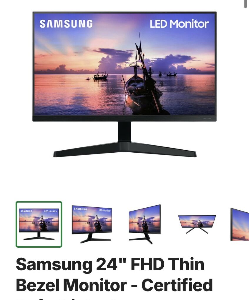 Samsung 24 Computer Bezel Desktop Monitor LED