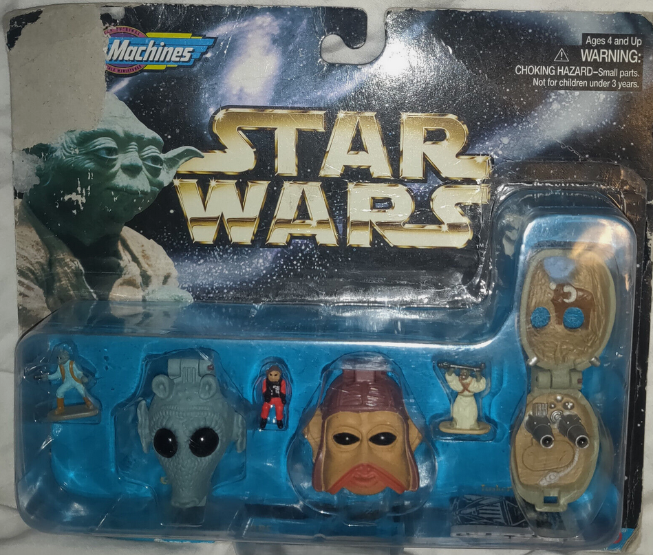 Vintage 1996 Star Wars Micro Machines 68020 Bib Fortuna Figrin D'an Scout Trooper MIB