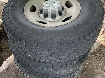 265/75-16 10-ply tires & 8x165.1 wheels set of 4