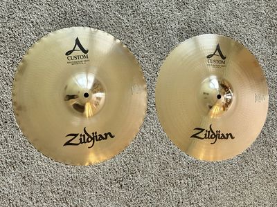 Zildjian 14” A Custom Mastersound Hi-hat Cymbals