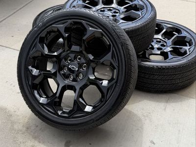 Brand new 2026 Chevy Tahoe high country 24” gloss black wheels and tires
