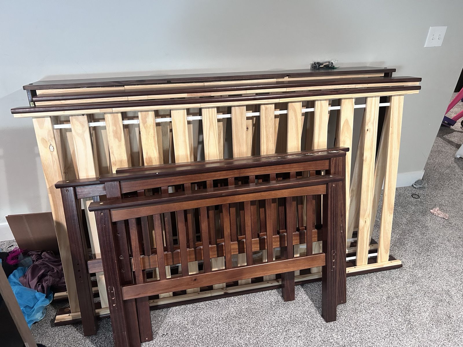 Bunk bed with trundle.