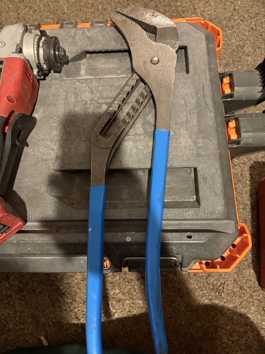 Channellock 12-inch and 9.5-inch Straight Jaw Pliers Set - Used, Good Condition