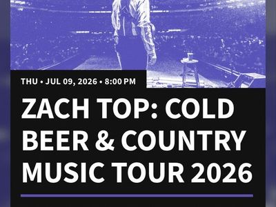 2 tickets to Zach Top 7/9