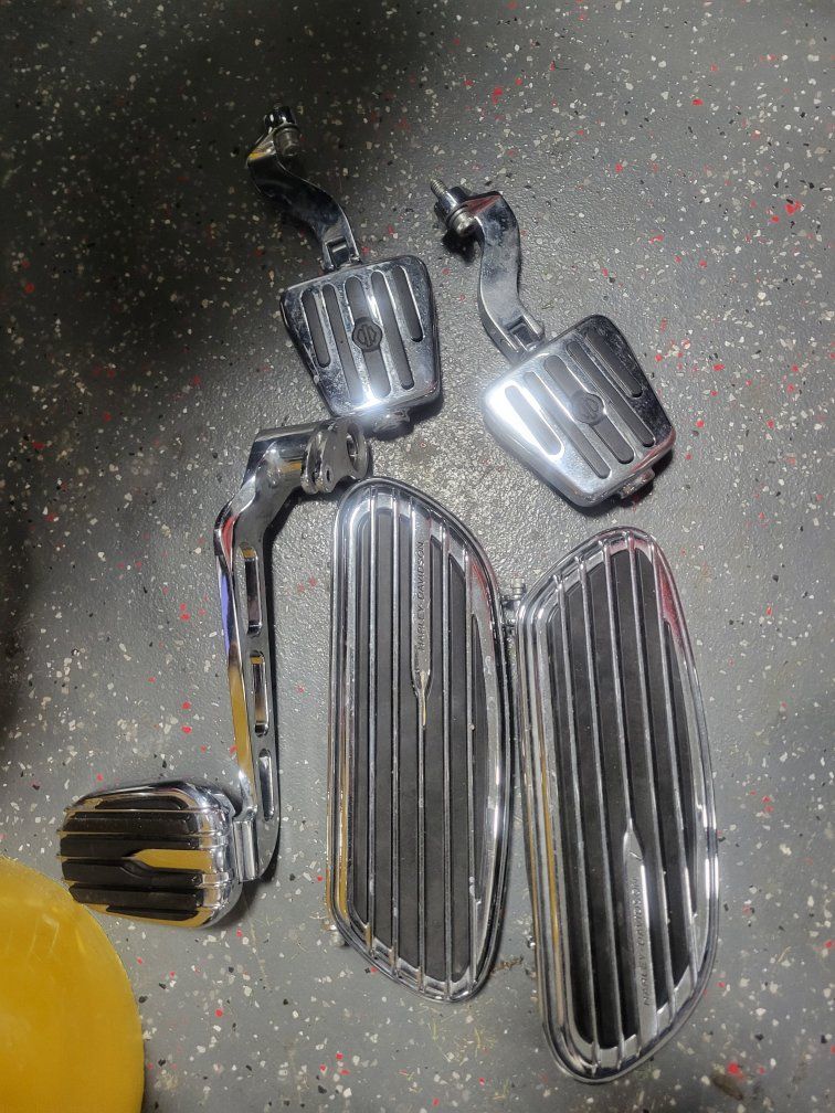 Screaming eagle floor boards driver/passenger+ foot brake lever for Harley Davidson