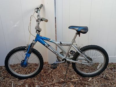 Next Turbo 20" Kids' Mountain Bike, Full Suspension, Blue/Silver
