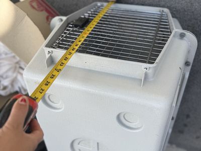 Sturdy Plastic Pet Crate Carrier Kennel with Wire Ventilation