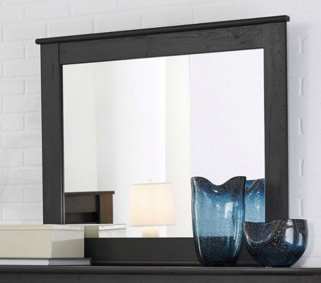 Signature Design by Ashley Brinxton Urban Contemporary 39 x 37 Mirror, Charcoal