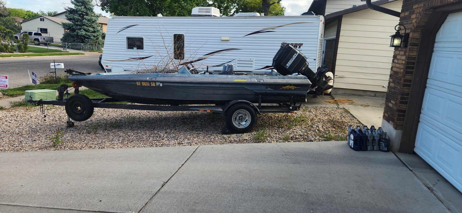 Free boat and trailer.