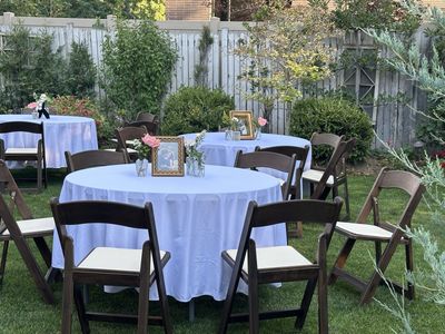 Queen Events Utah. Table and Chair Rentals/FULL wedding Setup AND Takedown!