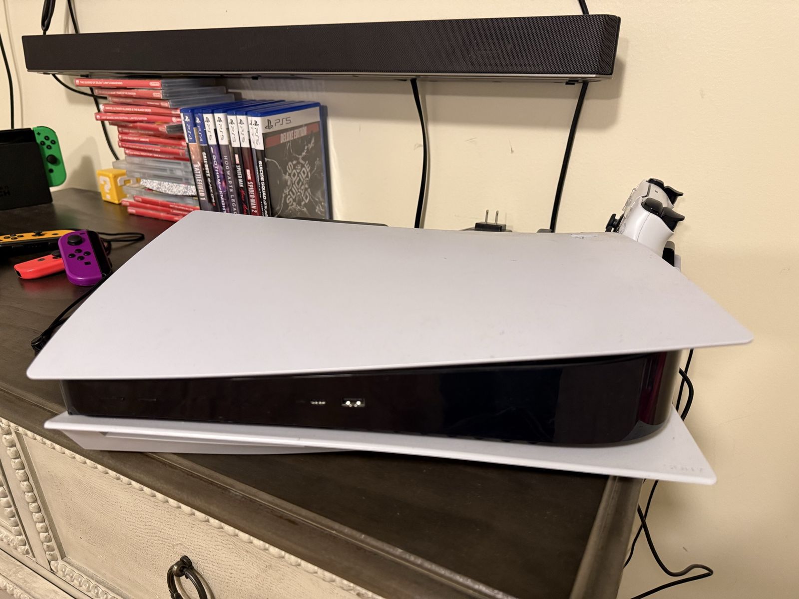 Sony PlayStation 5 PS5 Disc Version Console with DualSense Controllers and Games