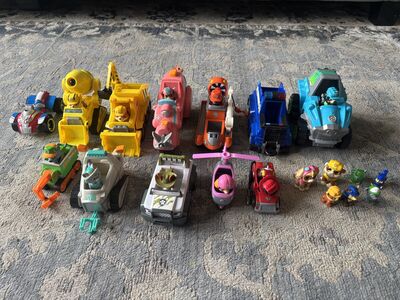 Lot of Paw Patrol Vehicles and Figurines