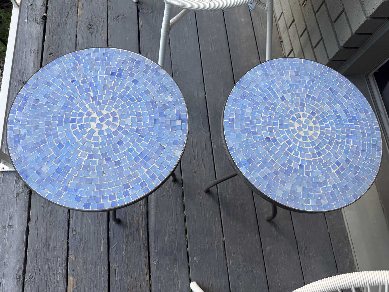 Two outdoor tables
